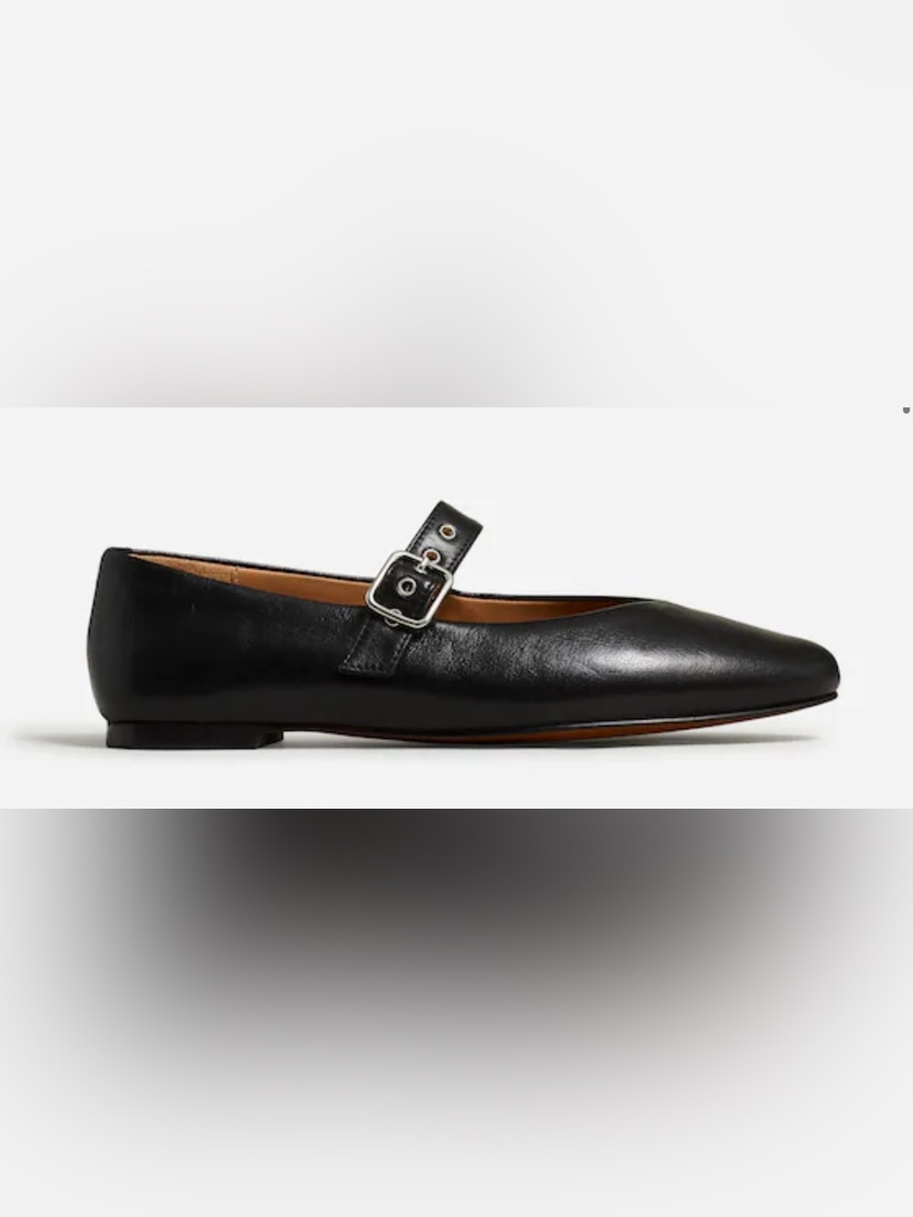 Madewell The Remy Mary Jane Flat with adjustable buckle straps in black leather - Picture 4 of 12